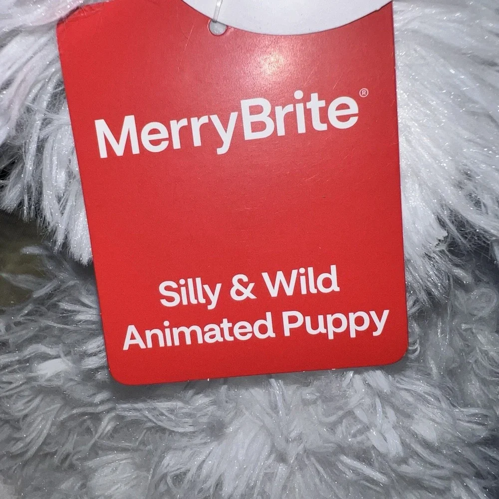 Dan Dee Spinning Animated White Dancing Christmas Dog Puppy Jingle Bells Holiday